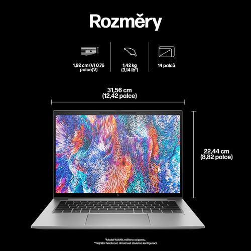 Actual product image HP ZBook Firefly 14 G11 (14", Intel Core Ultra 7 155U, 16 GB, 512 GB, CH)