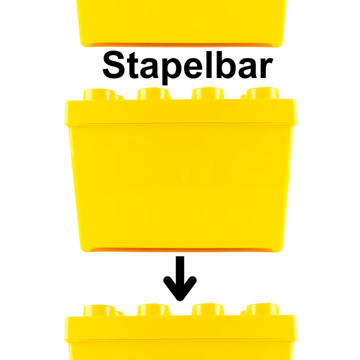 Produktbild LEGO Aufbewahrungsbox Gross mit Deckel Stapelbar NEU! Teile 2x