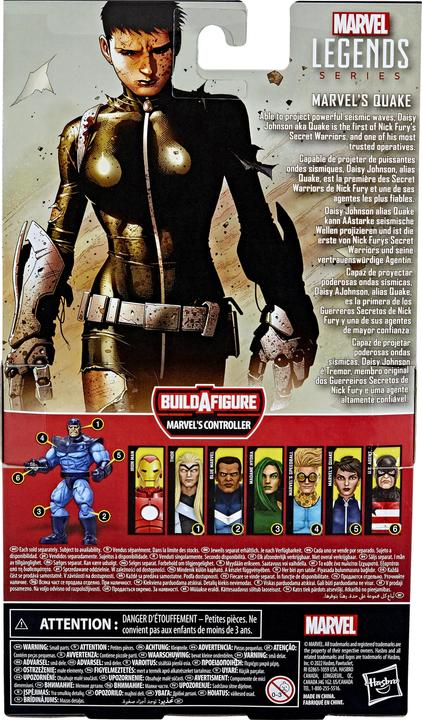 Image du produit Hasbro Legends Series Marvel's Quake, figurine de 15 cm à collectionner, 5 accessoires