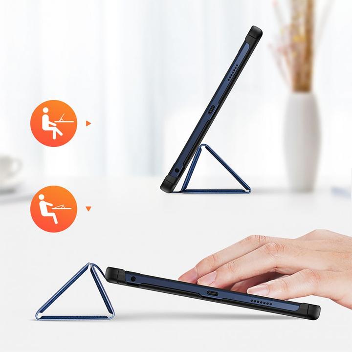 Produktbild Dux Ducis Domo Smart Sleep Case für Lenovo Tab M10 10,6" Tablet – Blau (Lenovo Tab M10)