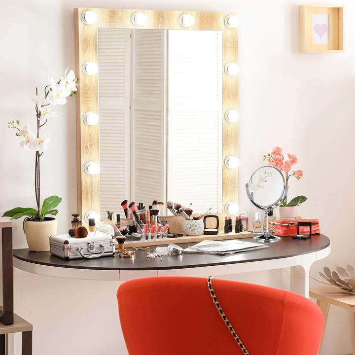 Actual product image Relaxdays Cosmetic mirror (18 x 10 x 28 cm)