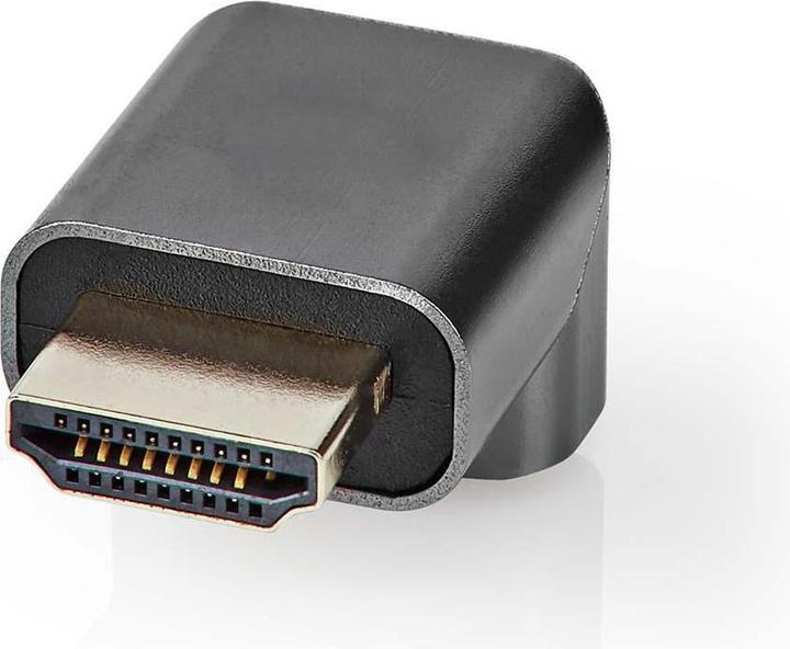 Actual product image Nedis HDMIT Adaptor HDMIT Connector / HDMIT Male HDMIT Female / HDMIT Output Gold Plated Angled 90° (HDMI, 3 cm)