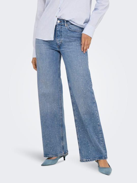 Actual product image Only ONLJUICY Hohe Taille Weiter Beinschnitt Jeans Jeans mit weitem Bein (W26/L32)