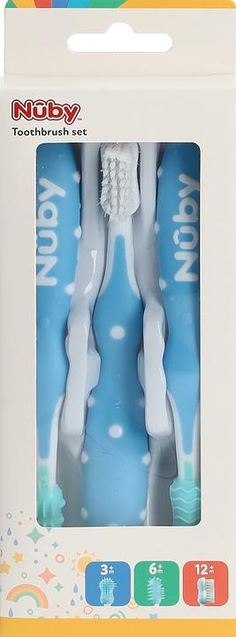 Produktbild Nuby Zahnputztrainer 3er Set (3 x)