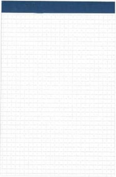 Actual product image Office Focus focus notepad 65 g/m², detail colour: blue (A6, Checked, No binding)