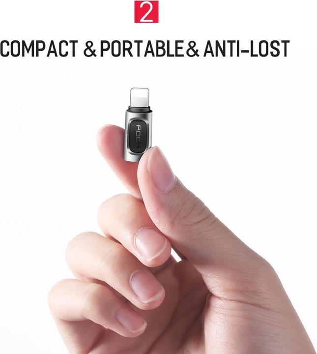 Image du produit Rock Adaptateur USB-C vers Lightning (USB Type C, Lightning)