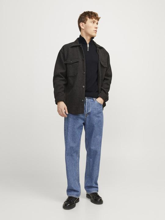 Immagine prodotto Jack & Jones Maglione a maglia con mezza zip (XS)