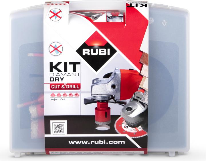 Image du produit Rubi 50917 DRYGRES Diamantbohrkronen-Set M14 28/35/43/68 (6.8 centimètres)
