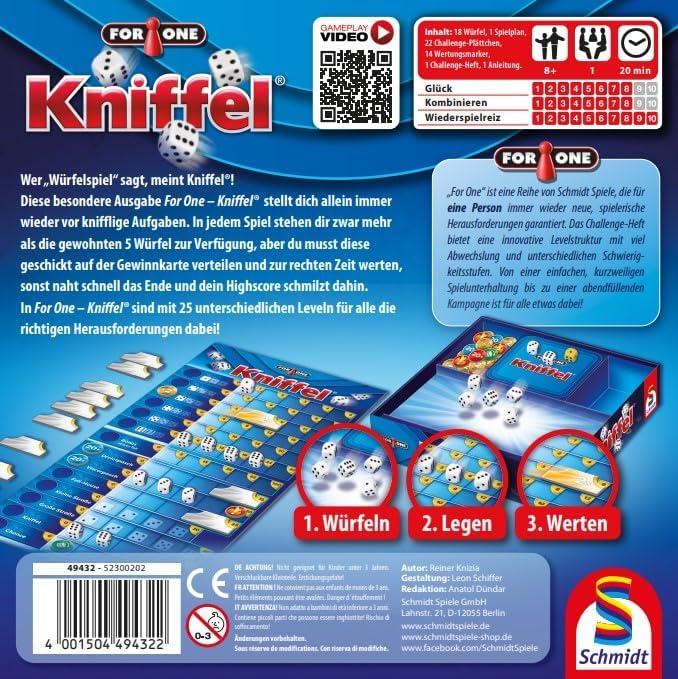 Produktbild Schmidt Spiele For One Kniffel (d) (Deutsch)