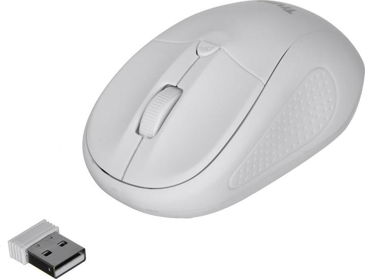 Produktbild Trust Primo Wireless Mouse Matt White (Kabellos)