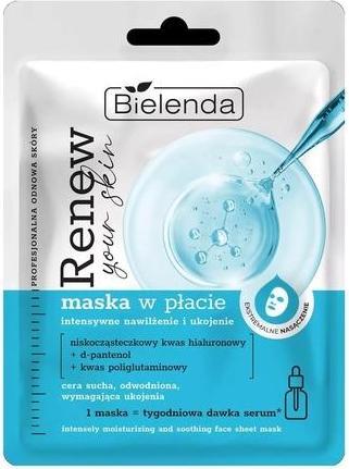 Actual product image Bielenda Renew Your Skin Intense Moisturising Soothing Sheet Face Mask