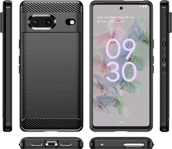 Immagine prodotto Hurtel Cover flessibile Carbon Case per Google Pixel 7 nero (Google Pixel 7)