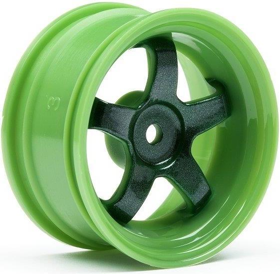 Actual product image HPI Work Meister S1 Wheel Green (3mm Offset/2pcs)