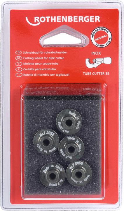 Image du produit Rothenberger Roue de coupe Inox 5 pces 070056D (Roue de coupe)