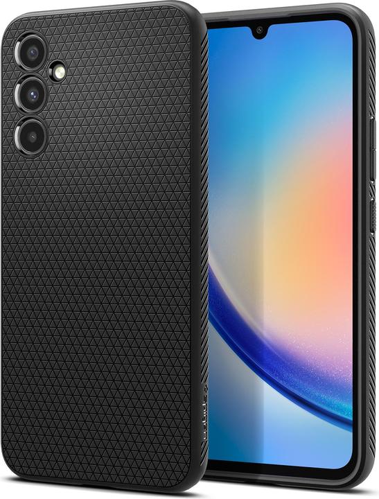 Actual product image Spigen Liquid Air Case for A346B Samsung Galaxy A34 - matt black (Samsung Galaxy A34 5G)