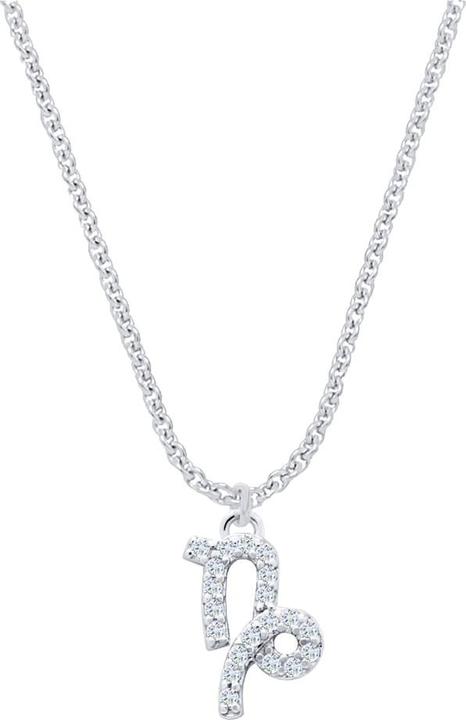 Candy Halskette Sternzeichen Steinbock, 925 Sterling Silber (925 Sterling Silber, 42 - 45 cm)