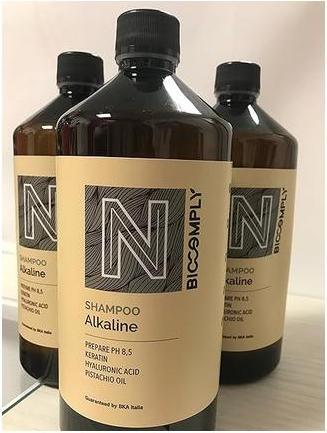 Actual product image Biocomply Organic Alkaline Shampoo With Keratin Hyaluronic Acid And Pistachio