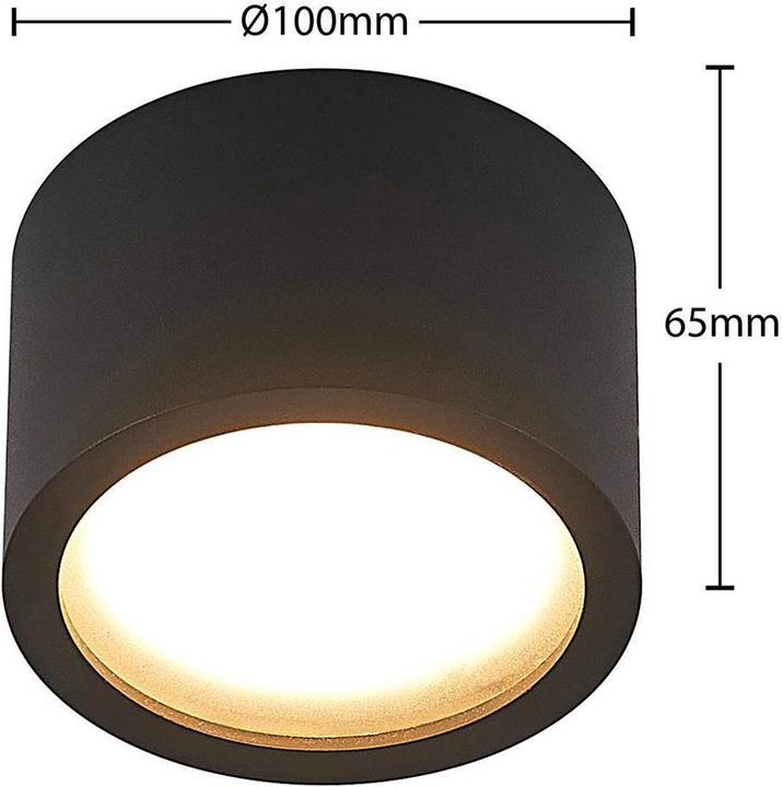 Image du produit Arcchio Nieva Downlight, GX53, rond, noir (GX53)