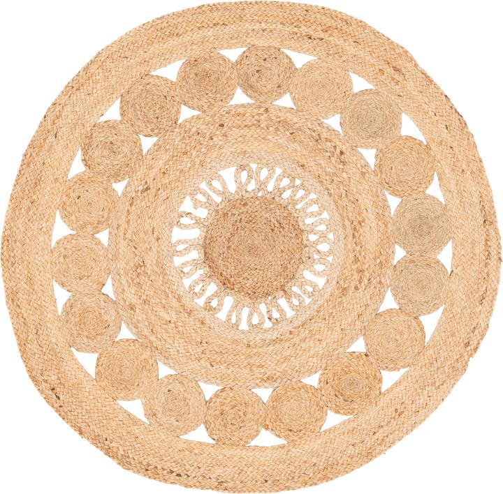 Productafbeelding Pergamon Handgemaakt Jute Tapijt Pia Rond (120 x 120 cm)