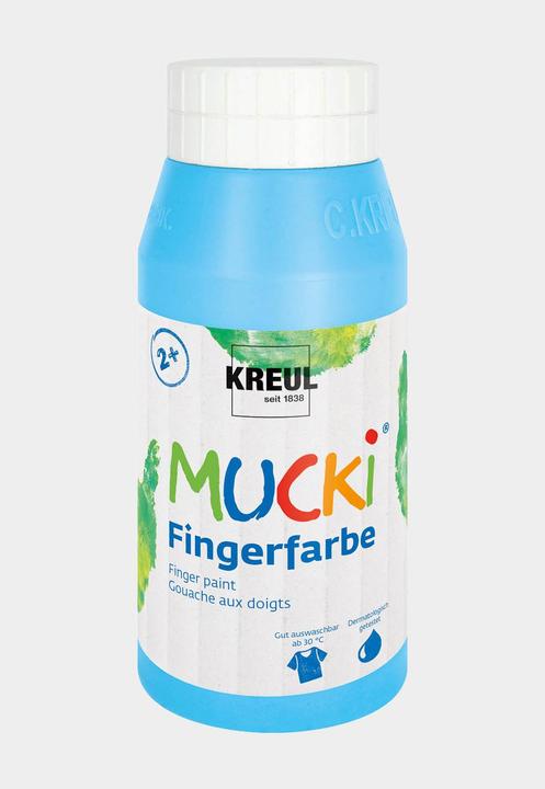 Actual product image Mucki Finger paint (Sky blue, 750 ml)