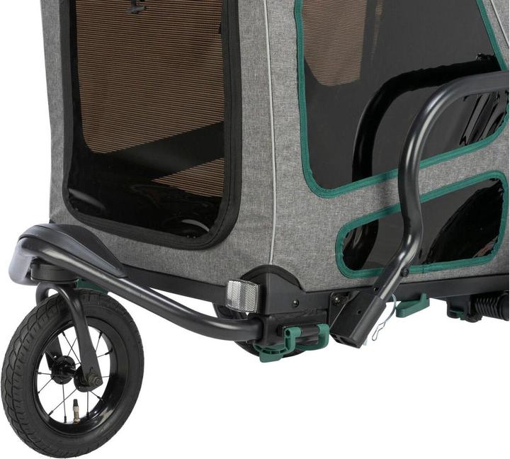 Image du produit Trixie Kit de conversion Jogger pour remorque de vélo, Gris/Salbei (Chien, Pliable)