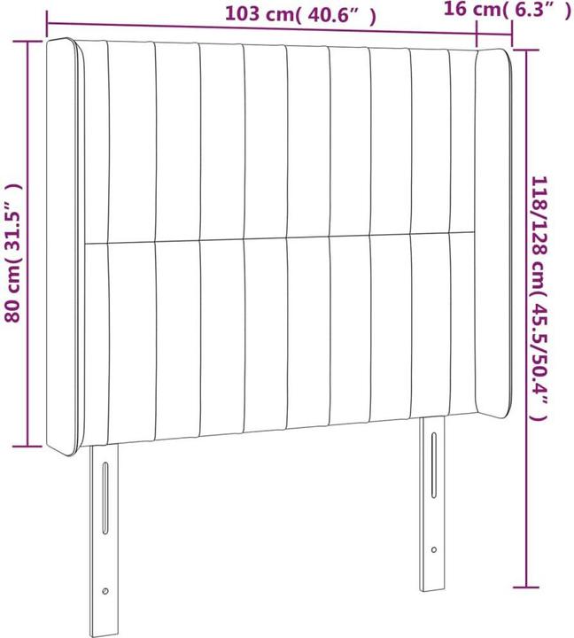 Immagine prodotto VidaXL Aneska (103 x 16 x 128 cm)