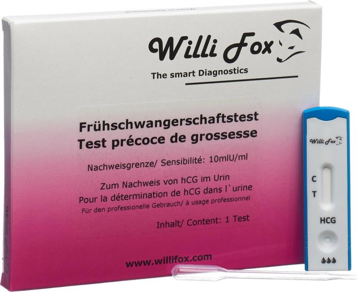 Actual product image Willi Fox Early Pregnancy Urine Test (1pc) (1 x)