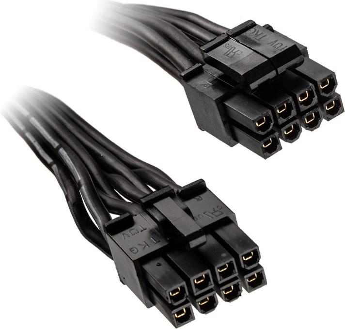 Actual product image Silverstone 8 pin ATX to 4+4 pin cable 350mm