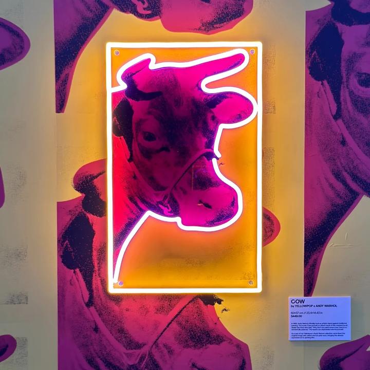 Actual product image YellowPop Andy Warhol Cow (60x37cm) (60 x 37 cm)