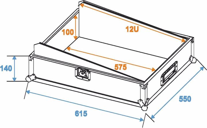 Produktbild Roadinger Mixer-Case Case (L x B x H) 260 x 570 x 490 mm (Zubehör)
