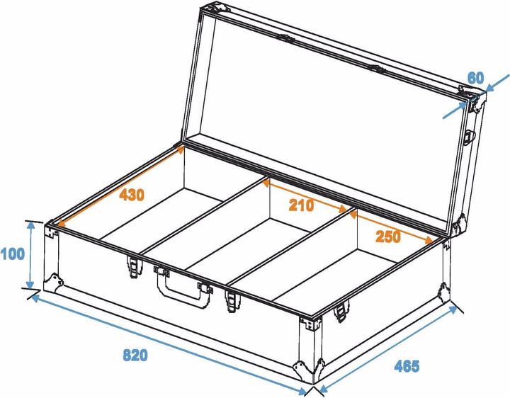 Produktbild Roadinger DJ Flightcase DJ-Mixer Case (L x B x H) 160 x 870 x 520 mm (Universal)