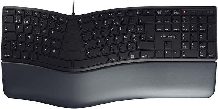Image du produit CHERRY Desktop KC 4500 ERGO (FR) Ergonomic black Clavier ergonomique incurvé, filaire (FR, Filaire)