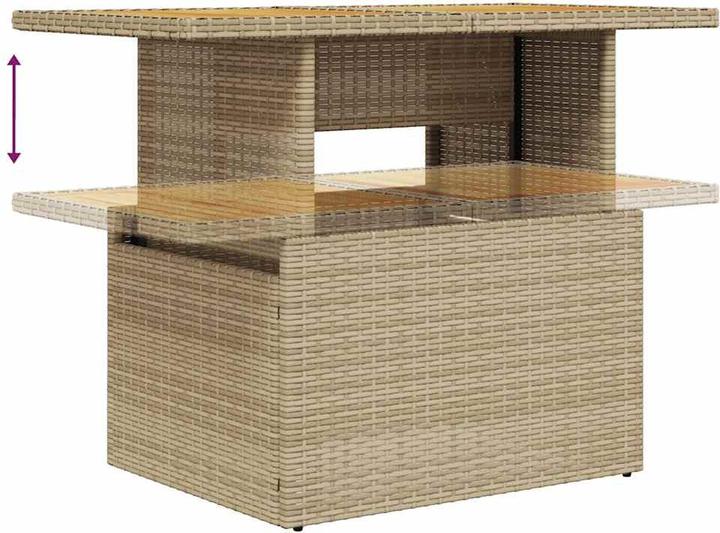 Produktbild VidaXL Gartenmöbel Sofa Garnitur Gartengarnitur Garten Sitzgruppe 7-tlg. Beige