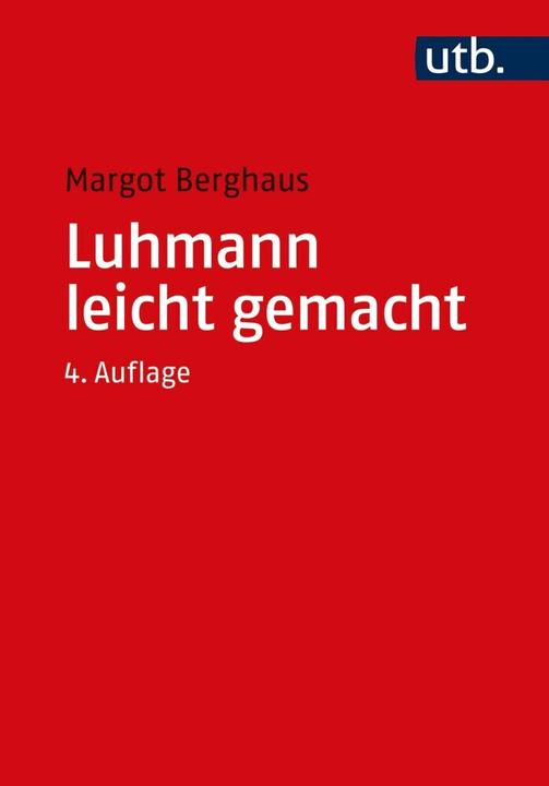 Produktbild Berghaus:Luhmann leicht gemacht (Deutsch, Margot Berghaus, 2022)