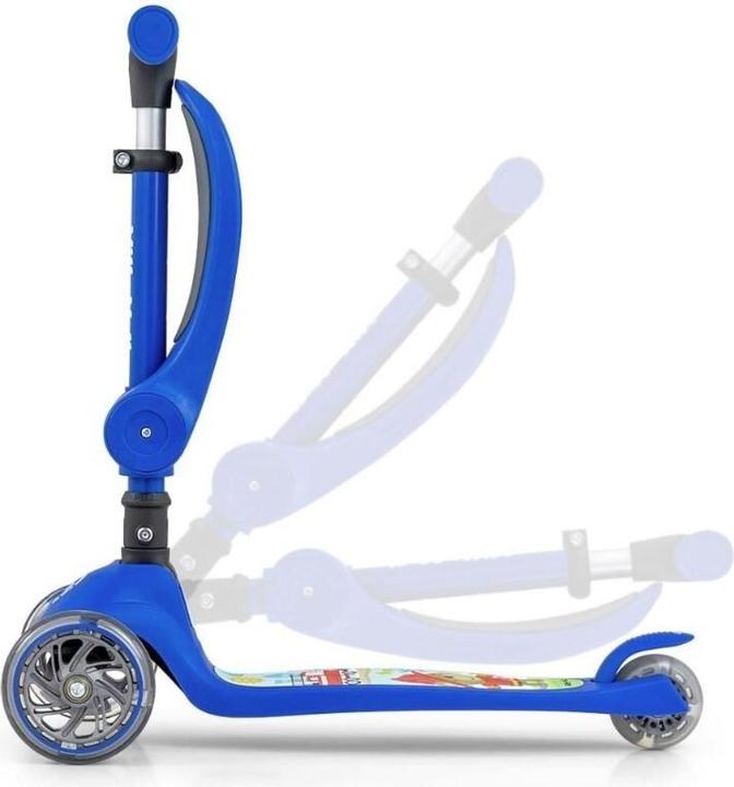 Image du produit Mally Tricycle pour enfants Trottinette Fuzzy Bleu Milly