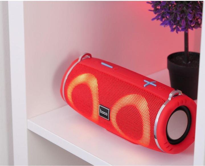 Image du produit Hoco - Wireless Speaker Sports (HC12) - Bluetooth 5.0, Shoulder Strap, 10W - Red (2 h)