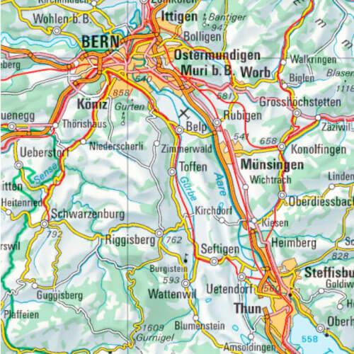 Actual product image Map 700 Switzerland 1:500,000