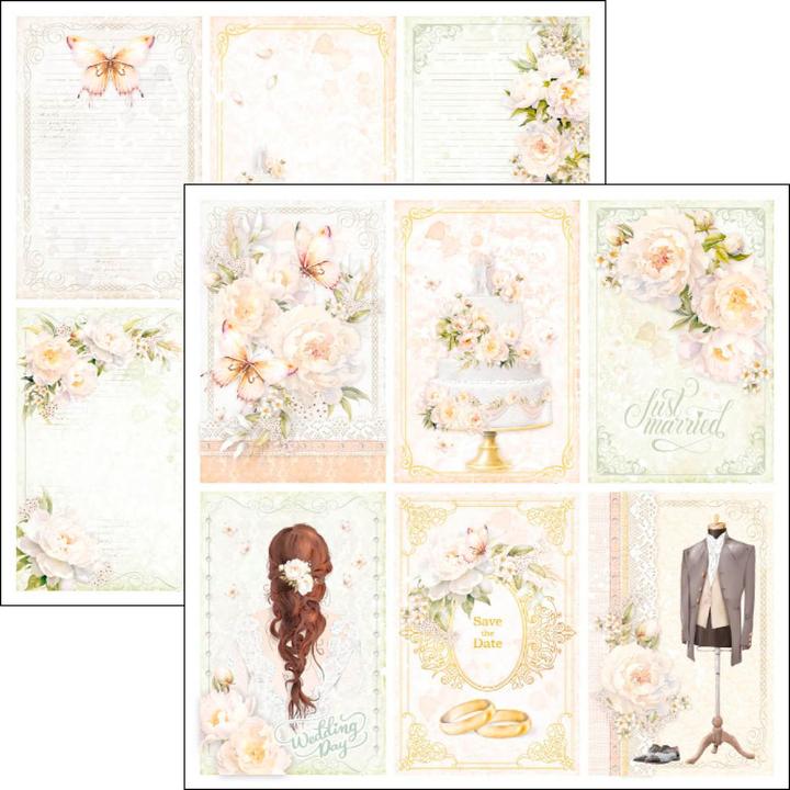 Produktbild Ciao Bella Scrapbook-Papier "Always & Forever", 12 Blatt, 30,5 x 30,5 cm (190 g/m², 12 x)