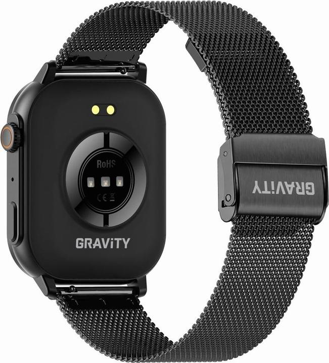 Actual product image Gravity GT15-12 Damen-Smartwatch, marineblaues Silikonarmband + schwarzes Armband