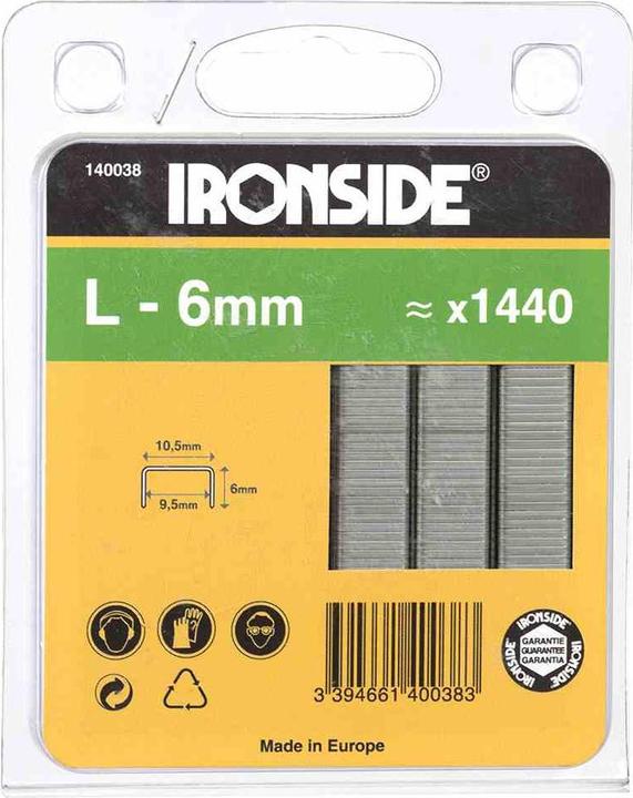 Actual product image Ironside Staple 6 mm, L (1 x)