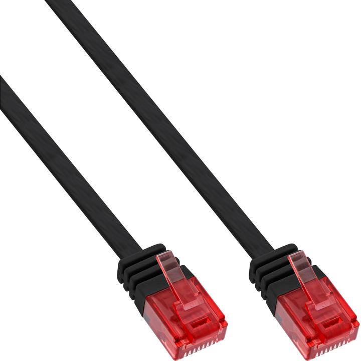 Produktbild InLine 0,5m Patchkabel flach, U/UTP, Cat.6 (U/UTP, CAT6, 0.50 m)