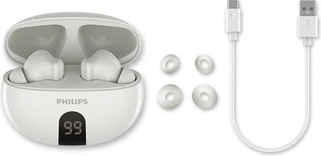 Produktbild Philips True Wireless In-Ear-Kopfhörer TAT2520WT/00 Weiss (ANC, 19.50 h, Kabellos)