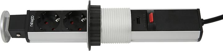 Produktbild Newpo Mehrfachsteckdose | 3x Steckdosen | 2x USB-Anschlüsse |