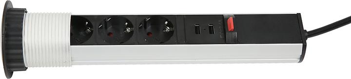 Produktbild Newpo Mehrfachsteckdose | 3x Steckdosen | 2x USB-Anschlüsse |