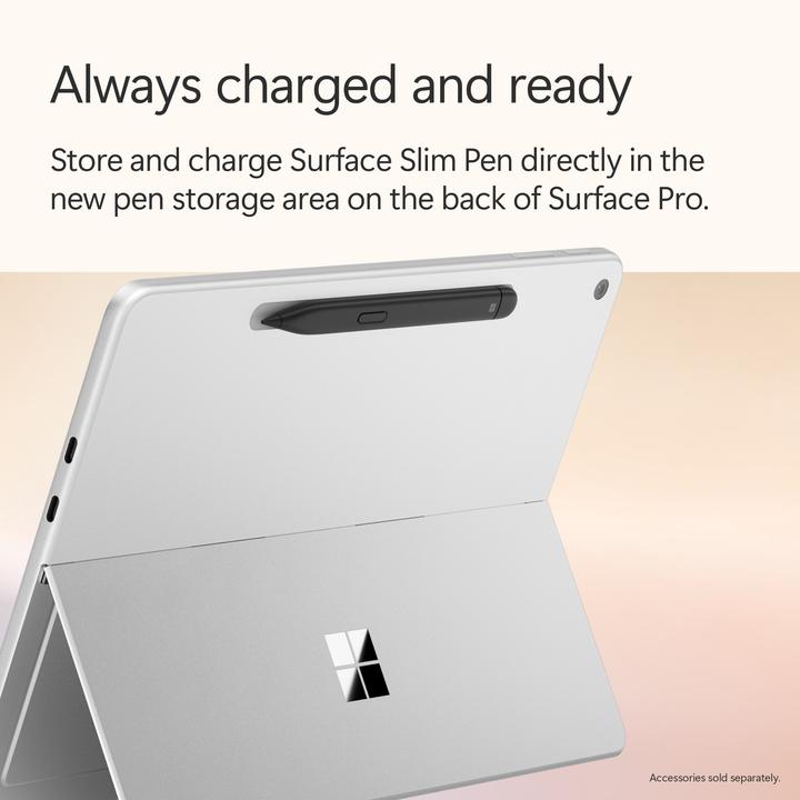 Immagine prodotto Microsoft Surface Pro – Copilot+ PC - 12" (Netzteil separat erhältlich) (12", Snapdragon X Plus X1P-42-100, 16 GB, 512 GB, Senza layout di tastiera)