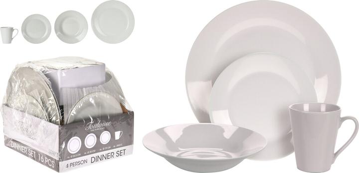 Actual product image Siaki Collection Porcelain tableware set 16pcs.
