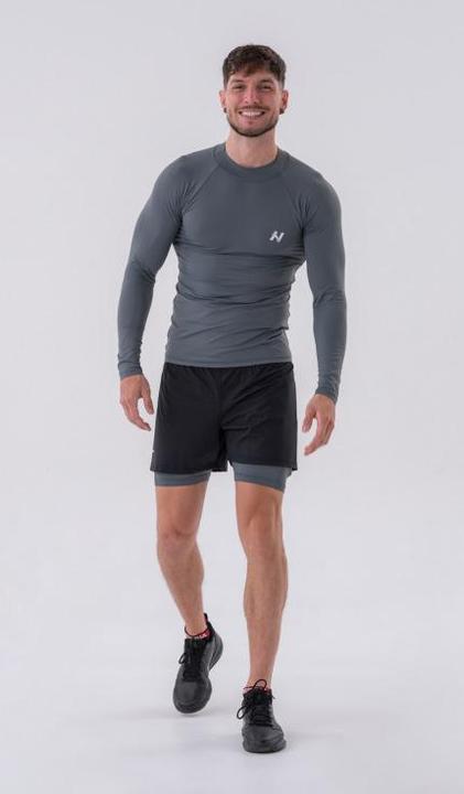 Actual product image Nebbia Functional T-shirt with long sleeves "Active" 328 grey (M)
