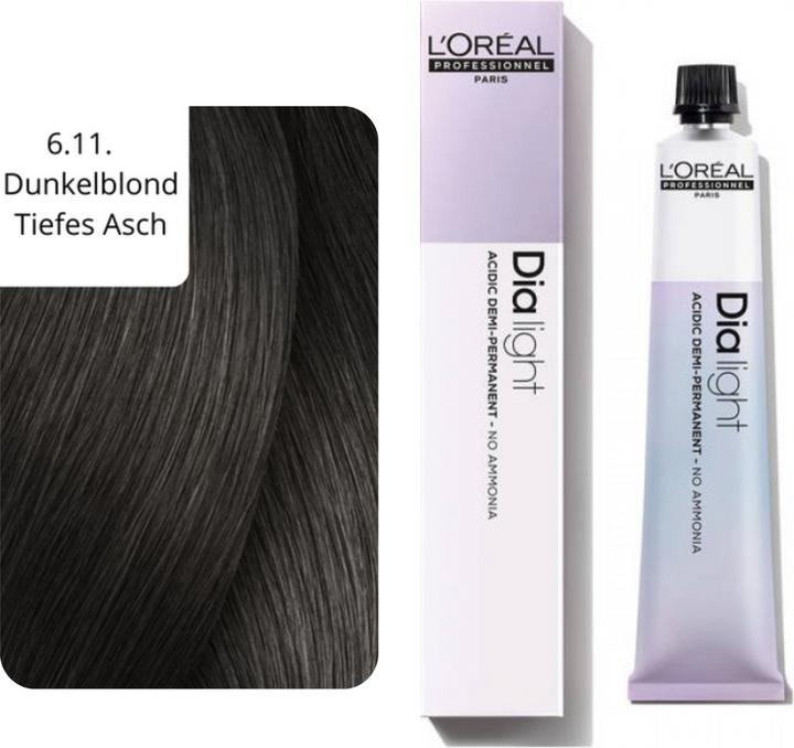 Produktbild L'Oréal Professionnel Dia Light (6.11 dunkelblond asch asch)