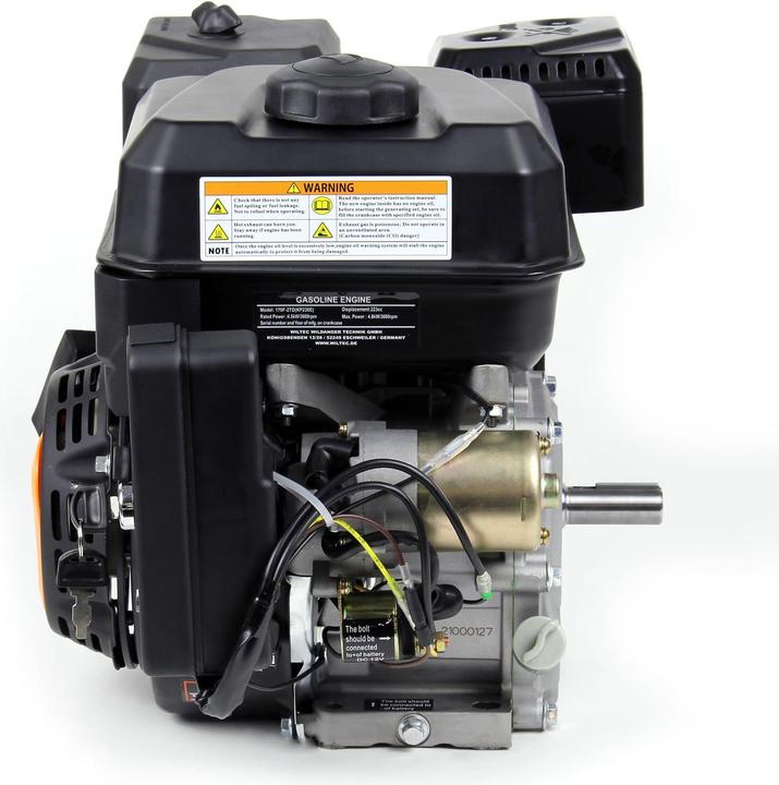 Produktbild Wiltec LIFAN KP230E 19,05mm E-Start Benzinmotor Einzylinder 6,5PS Motor Rüttelplatte Bau