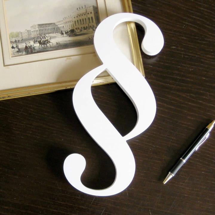 Produktbild Trenddeko 3D Paragraph (23 x 50 cm)